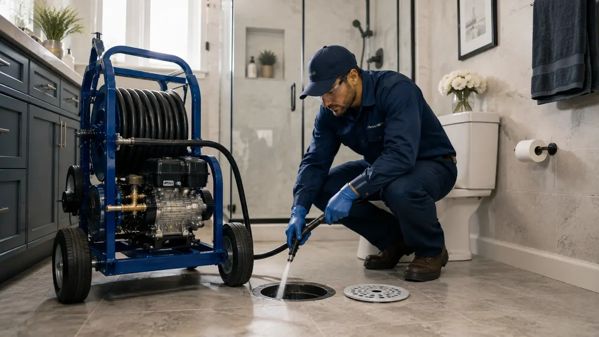 Bathroom Drain Hydro Jetting in Yucaipa