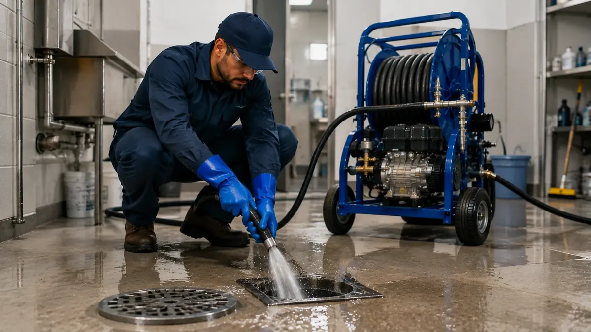 Floor Drain Hydro Jet Cleaning in Yucaipa