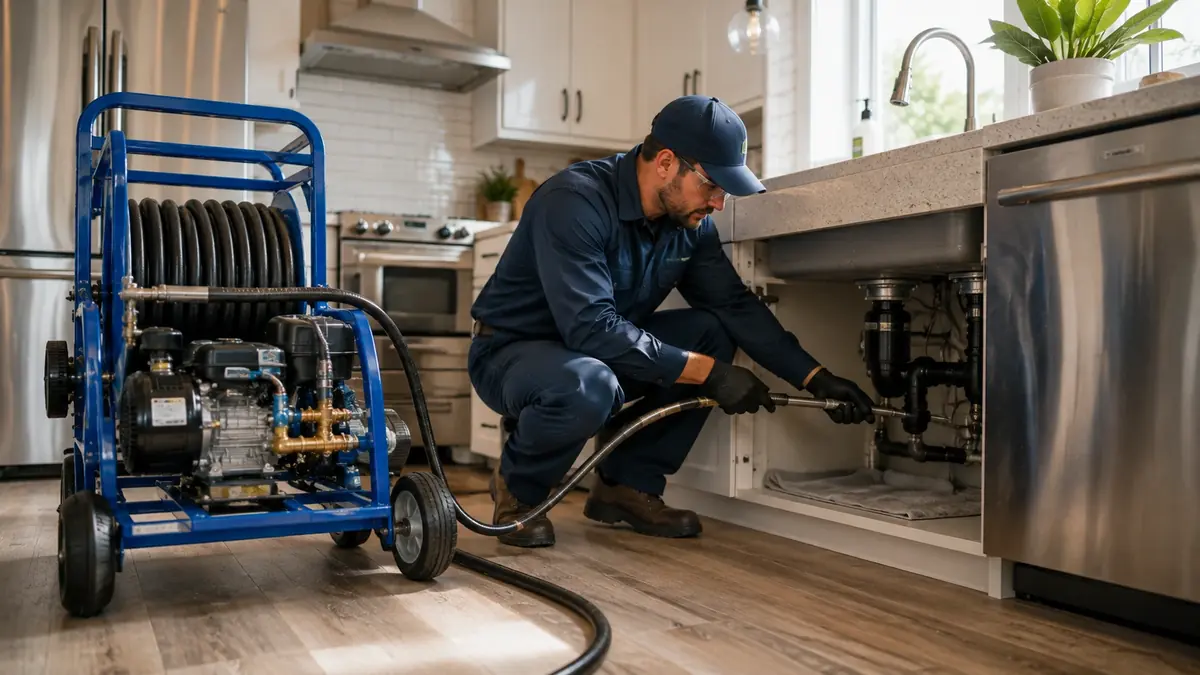 Kitchen Drain Hydro Jetting in Yucaipa