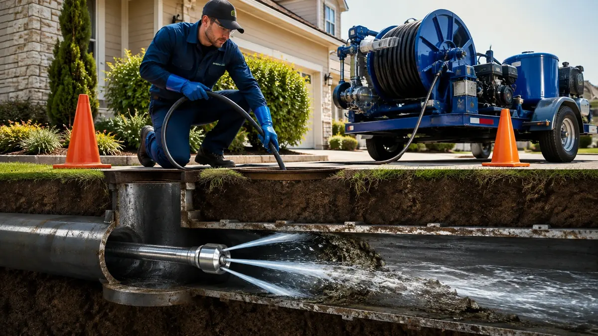 Main Sewer Line Hydro Jet Cleaning in Yucaipa